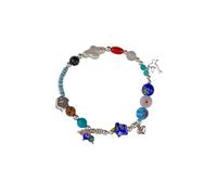 Kokomorocco - Pulsera Religiosa Historia de Jesús - Pulsera de Comunión - Abalorios de Plata de Ley/Piedras Naturales/Cistal de Murano - 15 cm - Plata de Ley 925