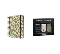 Kokonote Agenda 2025 día página A5 Market + 3 marca paginas libros, marcapaginas magnetico | Accesorios Papeleria bonita Basic Studio - Material escolar Aesthetic