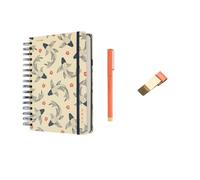 Kokonote Agenda 2025 día página A5 Wabi Sabi + Boligrafo negro: Boligafos bonitos + Porta Bolígrafos bonitos | Accesorios Papeleria bonita Basic Studio - Material escolar Aesthetic