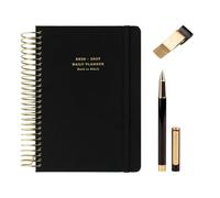 Kokonote Agenda 2026-2027 Día por Página A5 Back to Black + Boligrafo + Porta Boligrafo | Accesorios Papeleria bonita - Material escolar Aesthetic