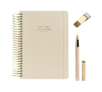 Kokonote Agenda 2026-2027 Día por Página A5 Misty Gray + Boligrafo + Porta Boligrafo | Accesorios Papeleria bonita - Material escolar Aesthetic