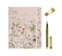 Kokonote Agenda 2026-2027 Semana Vista A5 Seasonal Flowers + Boligrafo + Pota Boligrafo | Accesorios Papeleria bonita - Material escolar Aesthetic