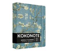 Kokonote Agenda 2026 2027 Semana Vista Van Gogh - Agenda Escolar Universitaria u Oposiciones |Págs. Alto Gramaje| Con Anillas, Ilustraciones Arte, Pegatinas, Planificador Mensual, de Gastos…[17 MESES]