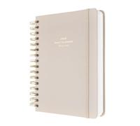 Kokonote Agenda 2026 Dia por Pagina A5 Misty Gray - Agenda diaria Anual mujer con Anillas - Incluye Pegatinas, Marcapáginas y Apartados funcionales