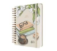 Kokonote Agenda 2026 Dia por Pagina A5 Self Care - Agenda diaria Anual mujer con Anillas - Incluye Pegatinas, Ilustraciones, Marcapáginas y Apartados funcionales