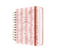 Kokonote Agenda 2026 Dia por Pagina Coquette - Agenda diaria Anual mujer rosa con Anillas - Incluye Pegatinas, Ilustraciones, Marcapáginas y Apartados funcionales (17,5x15 cm)