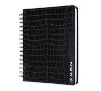 Kokonote Agenda escolar 2025-2026 Semana Vista A5 Caiman : Agenda universitaria Curso 2025 2026 : Cubierta Piel Sintética | Agenda instituto anillas : Pegatinas y Apartados funcionales [17 MESES]