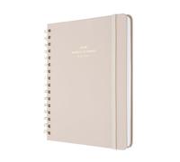 Kokonote Agenda 2026 Semana Vista A5 Misty Gray - Agenda semanal Anual mujer Con Anillas - Incluye Pegatinas, Marcapáginas y Apartados funcionales