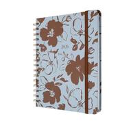 Kokonote Agenda 2026 Semana Vista A5 Mocha Petals - Agenda semanal Anual mujer Con Anillas - Incluye Pegatinas, Ilustraciones, Marcapáginas y Apartados funcionales