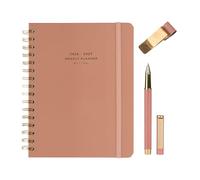 Kokonote Agenda 2026 Semana Vista A5 Rose Nude + Boligrafo + Porta Boligrafo | Accesorios Papeleria bonita - Material escolar Aesthetic