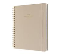 Kokonote Agenda 2025-2026 Semana Vista Misty Gray : Agenda grande Oficina/Escolar (Tamaño Escritorio) | Planificador mensual con Pestañas y Apartados funcionales [17 MESES]