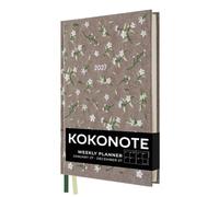 Kokonote Agenda 2027 Semana Vista A5 Gaia Cozy Bloom | Agenda anual 2027, Weekly Planner, lomo cosido, Tapa Dura, Marcapáginas, Pestañas, Pegatinas, 15 x 21,5 cm, 12 Meses