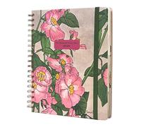 Kokonote Agenda escritorio semana vista Big Size Flowers by Hanna Borger - Agenda anual 2023 - Agenda semanal vista 17 meses - Papeleria bonita