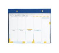Kokonote Bloc planificador semanal Akalia - Planificador semanal A4 sin fecha - Calendario sobremesa │ Weekly Planner - Organizador semanal - Material oficina, material escolar y papeleria bonita