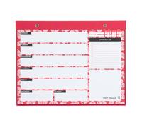 Kokonote Bloc planificador semanal CRVSH - Planificador semanal A4 sin fecha - Calendario sobremesa │ Weekly Planner - Organizador semanal - Material oficina, material escolar y papeleria bonita
