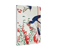 Kokonote Cuaderno Japanese Flycatchers - Cuaderno A5 artesanal - Cuaderno punteado, Bullet Journal - Cuaderno de notas - Bloc de notas A5, CEAA504