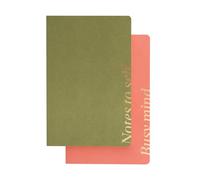 Kokonote Pack Libretas A5 Pesto Blossom - 2 Cuadernos A5: Libreta A5 hojas blancas + Cuaderno A5 punteado | Libretas bonitas : Papeleria bonita Basic Studio - Material escolar Aesthetic