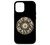 Kokopelli Circle Suroeste Nativos Americanos Felicidad Carcasa para iPhone 12/12 Pro
