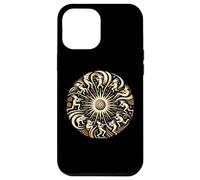 Kokopelli Circle Suroeste Nativos Americanos Felicidad Carcasa para iPhone 12 Pro MAX