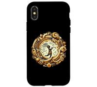 Kokopelli Circle Suroeste Nativos Americanos Felicidad Carcasa para iPhone X/XS