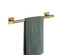 KOKOSIRI Toallero de baño de 30 cm, soporte para toallas de baño, cocina, montaje en pared, armario, acero inoxidable dorado cepillado, anilla B4005BG-L12
