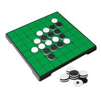 KOKOSUN Reversi ajedrez, Reversi Juegos, Juego de estrategia de mesa, tablero de ajedrez plegable magnético Almacenamiento conveniente (esquina redondeada)