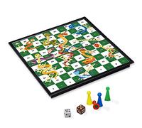 KOKOSUN Snakes and Ladders - Juego de mesa de 9.8 pulgadas, juego de viaje plegable magnético, juguetes divertidos para la familia/regalo para niños y adultos