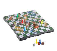 KOKOSUN Snakes and Ladders - Juego de mesa plegable magnético, diversión familiar para niños (esquina redondeada-2)