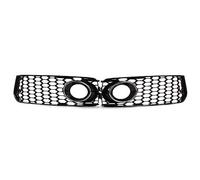 KOKPIT Luz antiniebla for coche, cubierta for parrilla, rejilla frontal hexagonal de nido de abeja, compatible con Audi A5 s-line / S5 B8 RS5 2008 2009 2010 2011 2012 (Color : Chrome black)