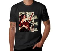 Kokushibo - Vintage Art T-Shirt Black t Shirt T-Shirt for a Boy t-Shirts Man Tshirts for Men Black 3XL