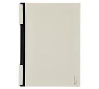 Kokuyo Bizrack Clipnote - Carpeta de clips sin perforación, capacidad para hasta 25 hojas, A4-S, color blanco roto, importación de Japón (NO-BRCN202W)