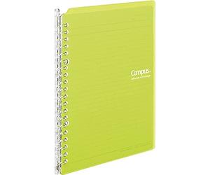 Kokuyo campus binder notebook A5 20 holes 25-sheet yellow green Le -SP130YG