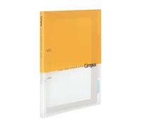 Kokuyo Campus - Carpeta de hojas sueltas de 2 anillas, A4, 2 agujeros, hasta 100 hojas, amarillo, importación de Japón (RU-PP158Y)