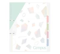Kokuyo Campus Easy Print Bleed - Carpeta de hojas sueltas de 2 agujeros, tamaño A4, color mineral limitado, sorbete azul L-PP158-L4LB