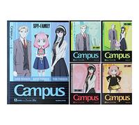 KOKUYO Cuaderno Campus, punto A rayado, semi-B5, 30 hojas, 30 líneas, paquete de 5, edición limitada Spy x Family, importación de Japón (GRNO-SFA11946901)