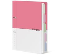 KOKUYO Cuaderno de espiral de 5 asignaturas, cuaderno de campus con 110 hojas A4 recargable con separadores y pestañas, cuaderno encuadernado de reglas universitarias para tomar notas de trabajo y