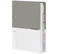 KOKUYO Cuaderno de espiral de 5 asignaturas, cuaderno de campus con 110 hojas A4 recargable con separadores y pestañas, cuaderno encuadernado de reglas universitarias para tomar notas de trabajo y