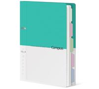 KOKUYO Cuaderno en espiral de 5 materias diario, Campus 110 hojas A4 cuaderno rellenable con pestañas divisorias, cuaderno de anillas con rayas universitarias para trabajo y escuela toma de notas