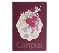 KOKUYO Cuaderno rayado, cuaderno de tapa dura A5 para mujer con rayas de 8 mm, 100 hojas de diario de viaje de 5.75 x 8.4 pulgadas, diario, escritura, trabajo y oficina, papel liso japonés de 70 g/m²