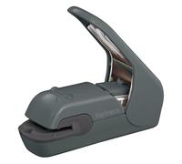 Kokuyo, Grapadora sin grapas Harinacs de escritorio y portátil, sin grapas, hasta 5 hojas sin encuadernación con grapas, grapadora compacta sin agujeros portátil, negro sepia, importada de Japón
