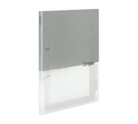 KOKUYO Kokuyo Campus RU-PP158M Carpeta de anillas de 2 anillas, A4, 2 agujeros, hasta 100 hojas, gris, importación de Japón