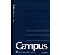 Kokuyo No-5BT-DB - Cuaderno de campus para adultos, con rayas, 50 hojas
