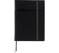 KOKUYO Systemic Refillable Notebook Cover - Twin Ring Notebook with Edge Title - A5 (5.8" x 8.3") - Normal Rule - 28 Lines X 50 Sheets - Black Cover (japan import)