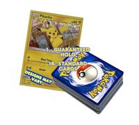 KolaCards Paquete de 15 cartas para coleccionistas, 15 cartas aleatorias garantizadas: 14 estándar, 1 tarjeta holográfica, compatible con Pokemon TCG