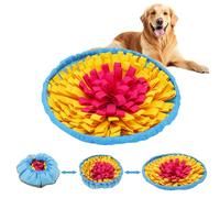 Kolamom Alfombrilla para olfatear Perro con tamaño Ajustable Antideslizante, Alfombrilla de Juego para Perros, Alfombrilla antiestrés para olfatear para Perros pequeños y Grandes, 48 x 48 cm, Azul