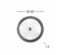 Kolarz Lámpara de techo Milady, Ø 50 cm, chapada en oro de 24 quilates