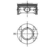 KOLBENSCHMIDT Pistón Apto para Opel Astra H Twintop L67 1.8 L35 L48 L08 A05