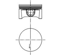 KOLBENSCHMIDT Pistón Compatible Para Opel Meriva Astra H L48 1.6 L35 L08 F35
