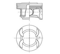 KOLBENSCHMIDT Pistón Para Opel Chevrolet Astra H Caravan L35 1.6 L48 A05 L08 L67