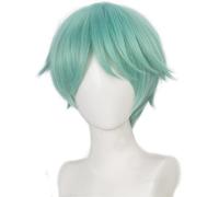 Kolegrial BABY Cosplay Peluca Hombre Verde Cabello Corto Pelucas Fancy Dress Up Carnaval Halloween Fiesta Mascarada Demonio Cazador Saja Boys Baby Disfraz Accesorios Anime Wig